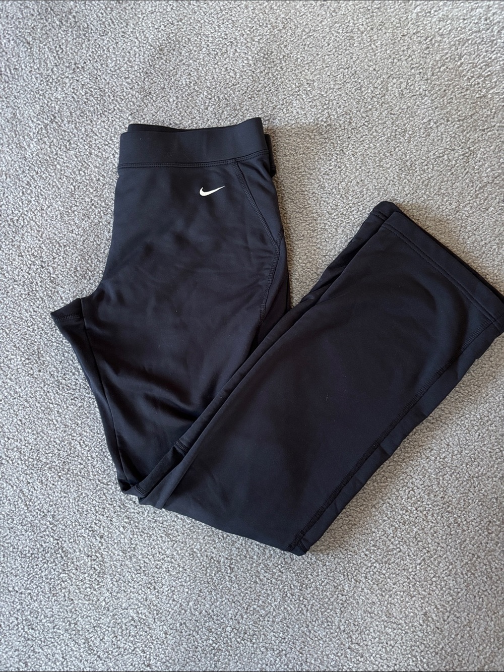 Nike Black Leggings with White Swoosh